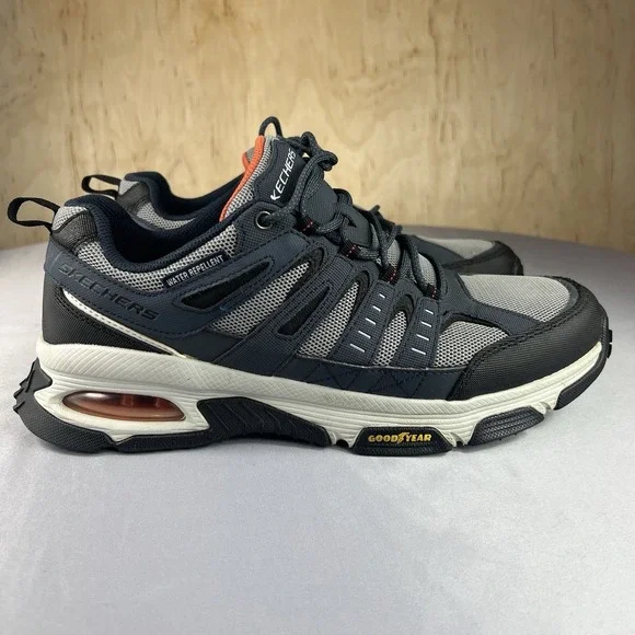 Skechers Skech-Air Envoy Men's 12 Gray Waterproof Walking Hiking Shoes - Picture 8 of 16